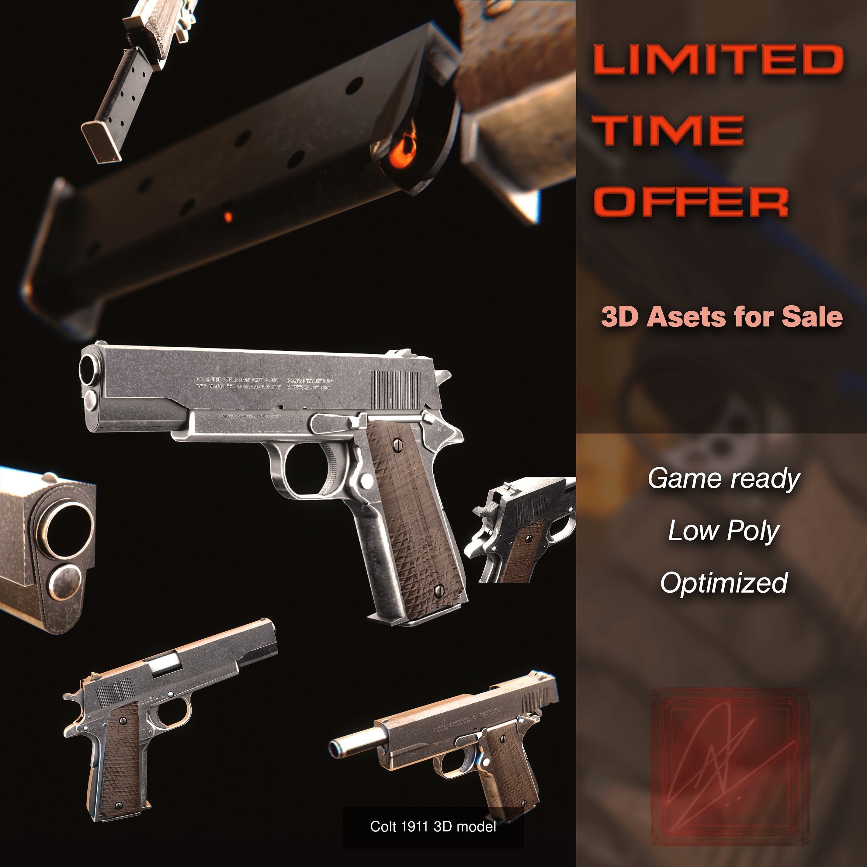 The 141 3D asset pack - call of duty short animated film assets 3D Model Collection_9