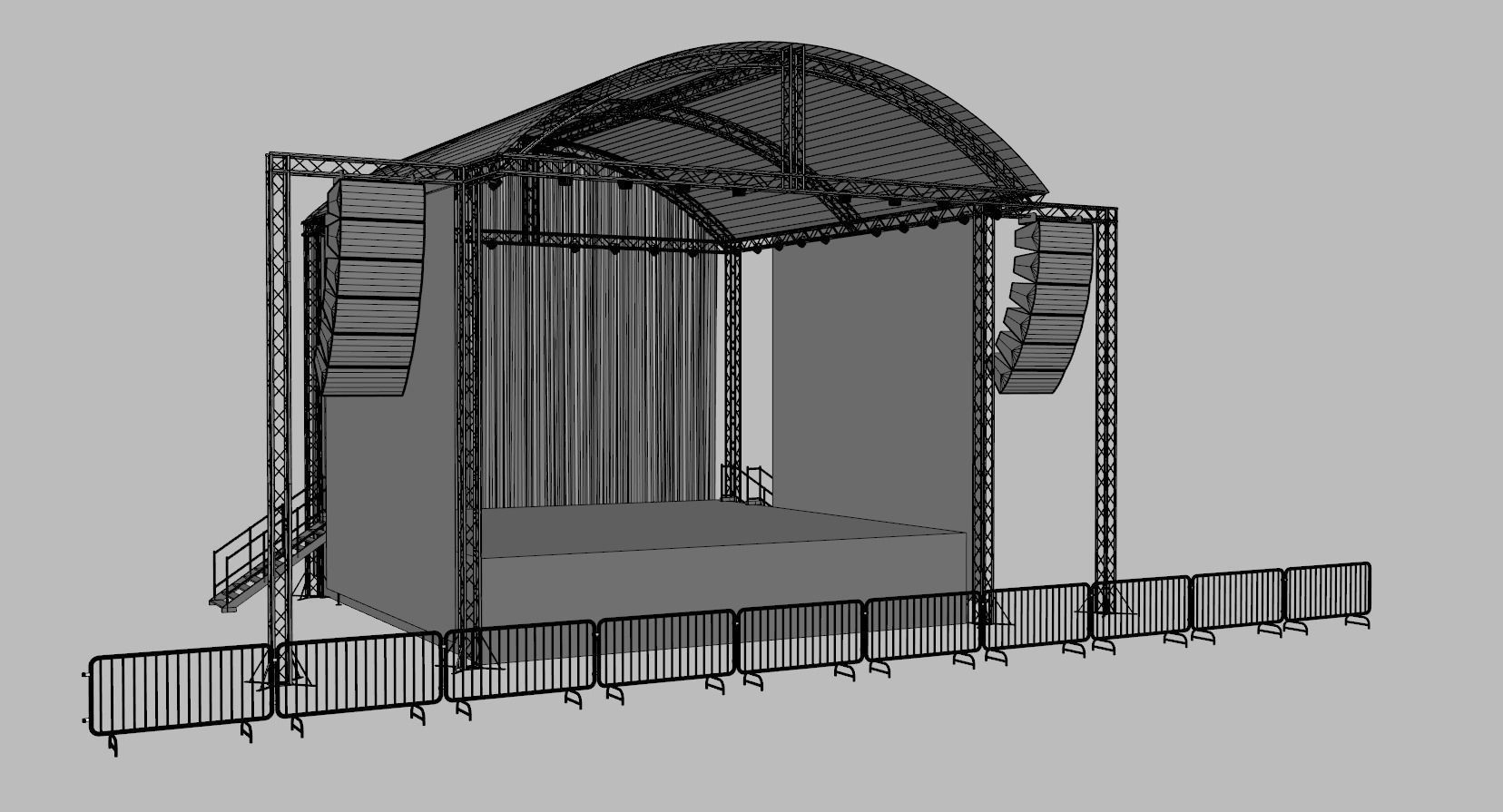Concert Stage 7 3D model_8
