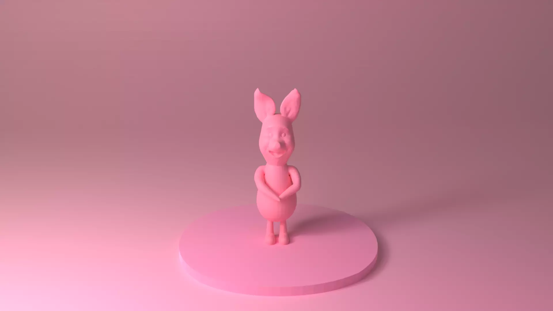 Piglet - Winnie the Pooh - High Res 3D print model_0