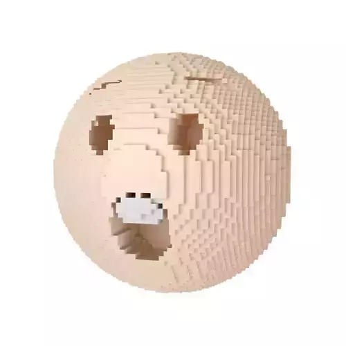 Voxel Astonished Face v1 003