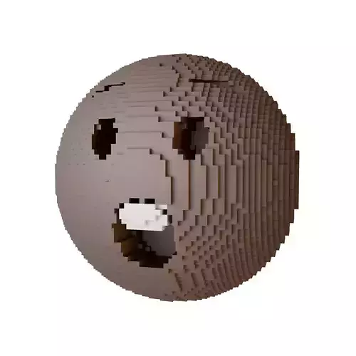 Voxel Astonished Face v1 005