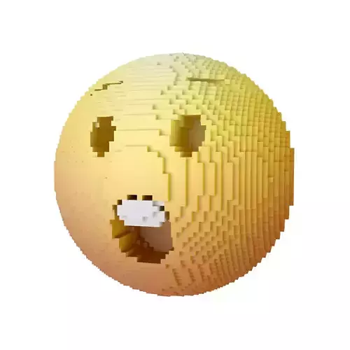 Voxel Astonished Face v1 006