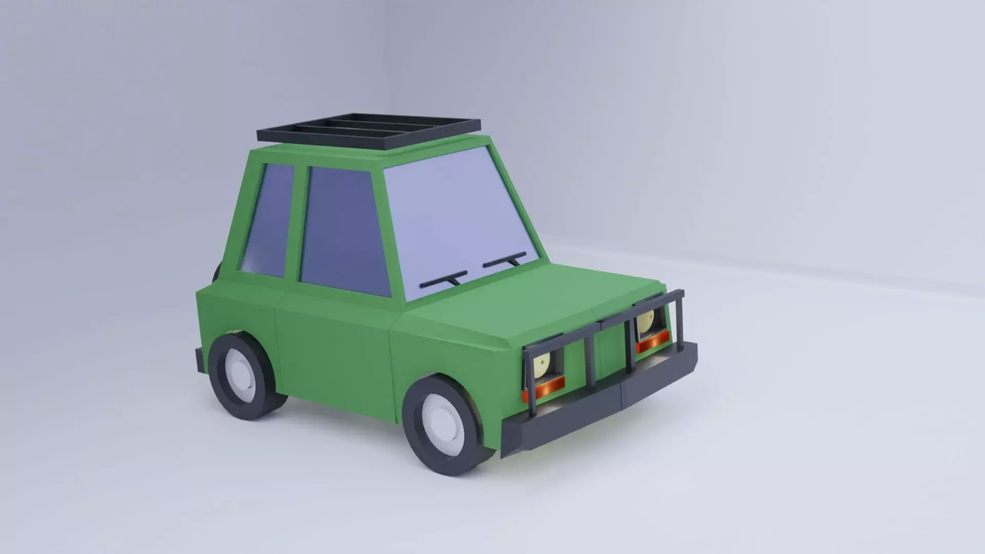 Low Poly Offroad car Free low-poly 3D model