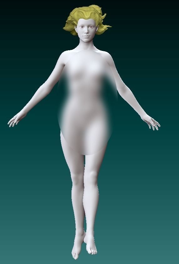 GIRL IN WIND 2 3D print model_1