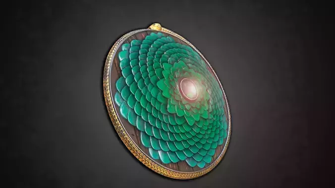 Cobra Shield - Game Asset - PBR Low-poly 3D model