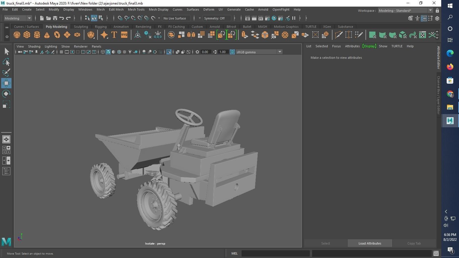 Thwaites 2 tone Dumper Truck 3D print model_25