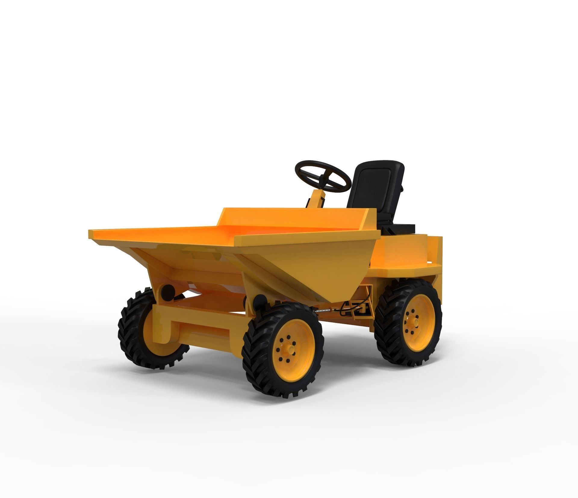 Thwaites 2 tone Dumper Truck 3D print model_1