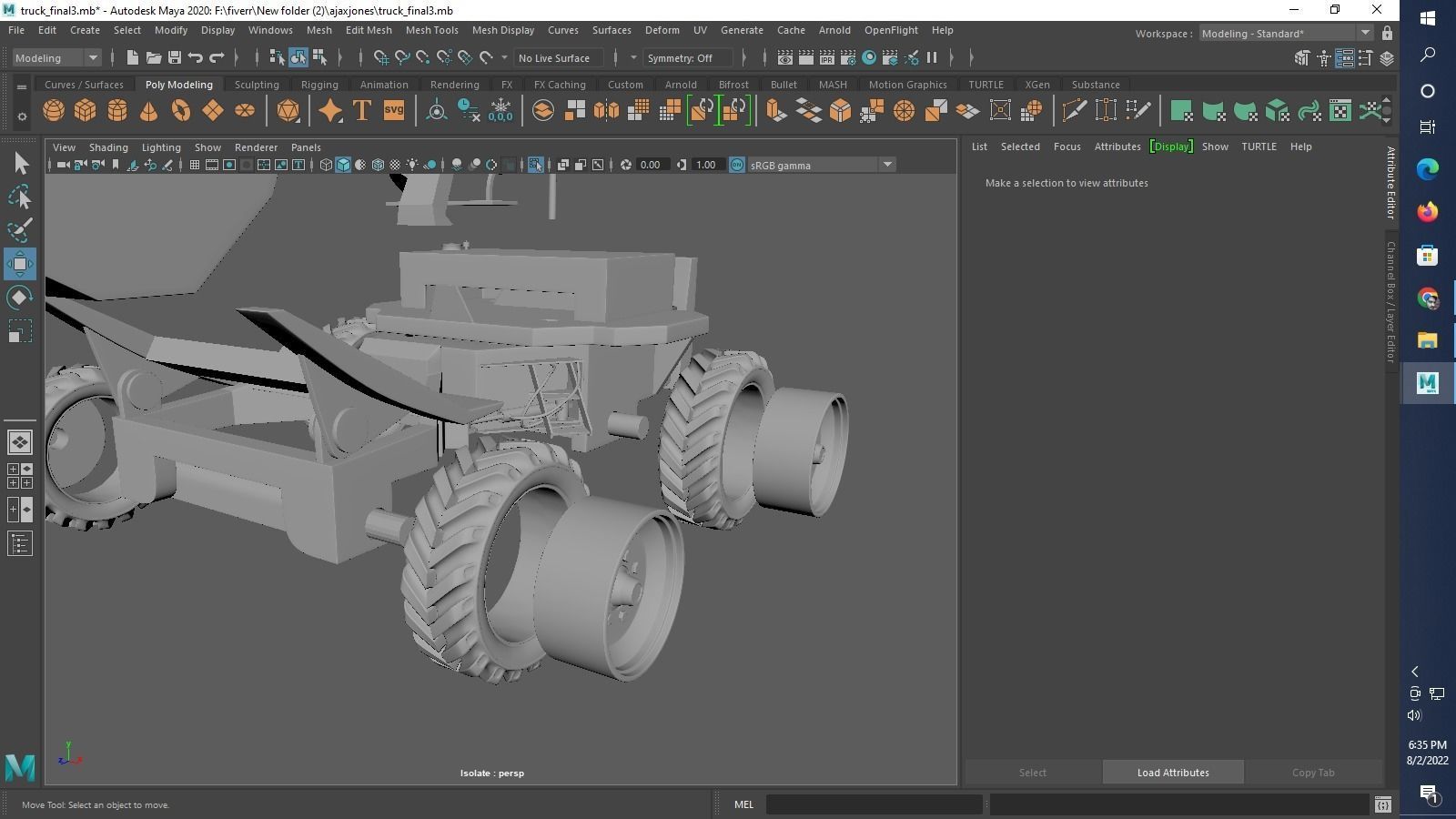 Thwaites 2 tone Dumper Truck 3D print model_21