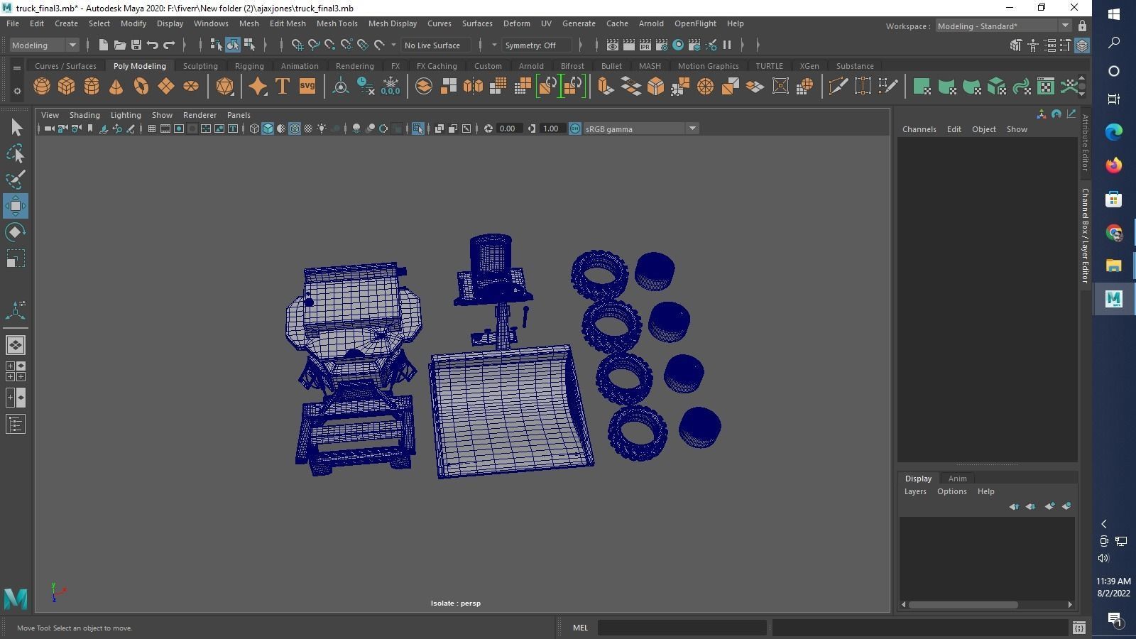 Thwaites 2 tone Dumper Truck 3D print model_31