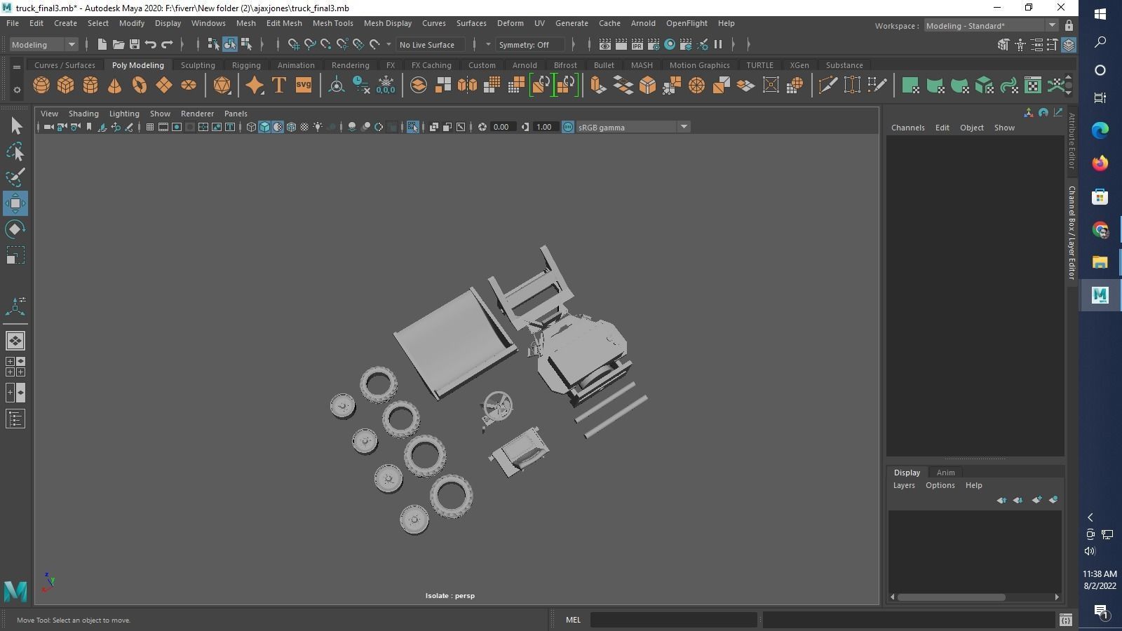Thwaites 2 tone Dumper Truck 3D print model_30