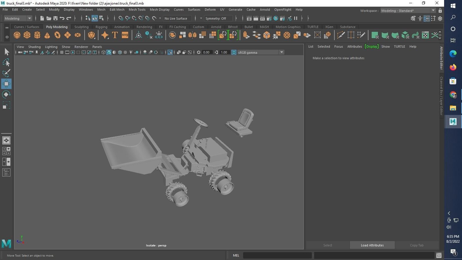 Thwaites 2 tone Dumper Truck 3D print model_18