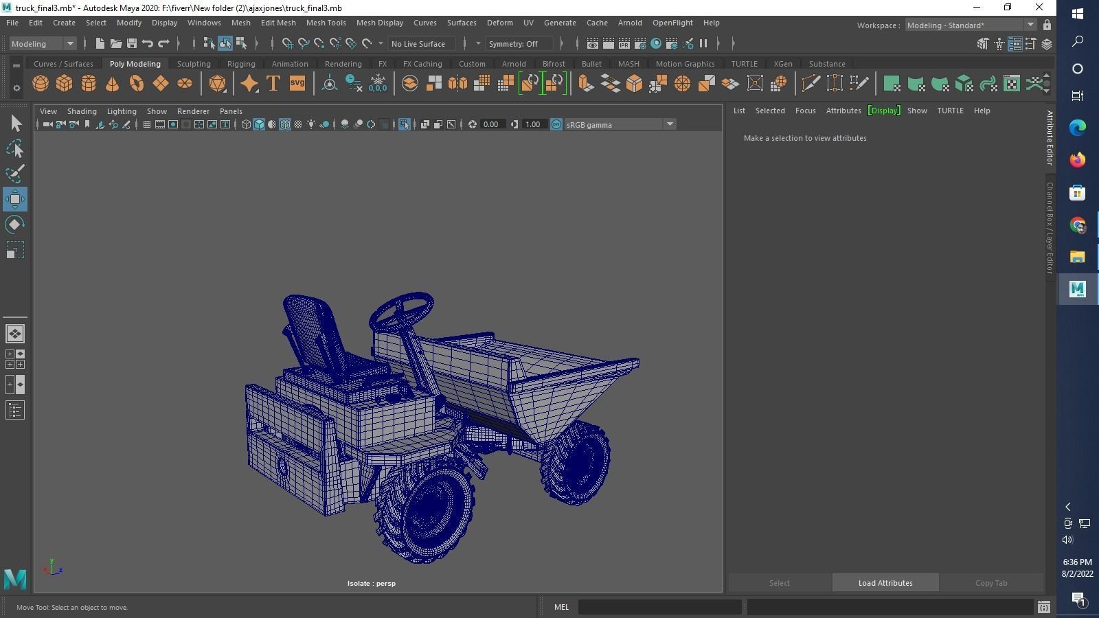 Thwaites 2 tone Dumper Truck 3D print model_27
