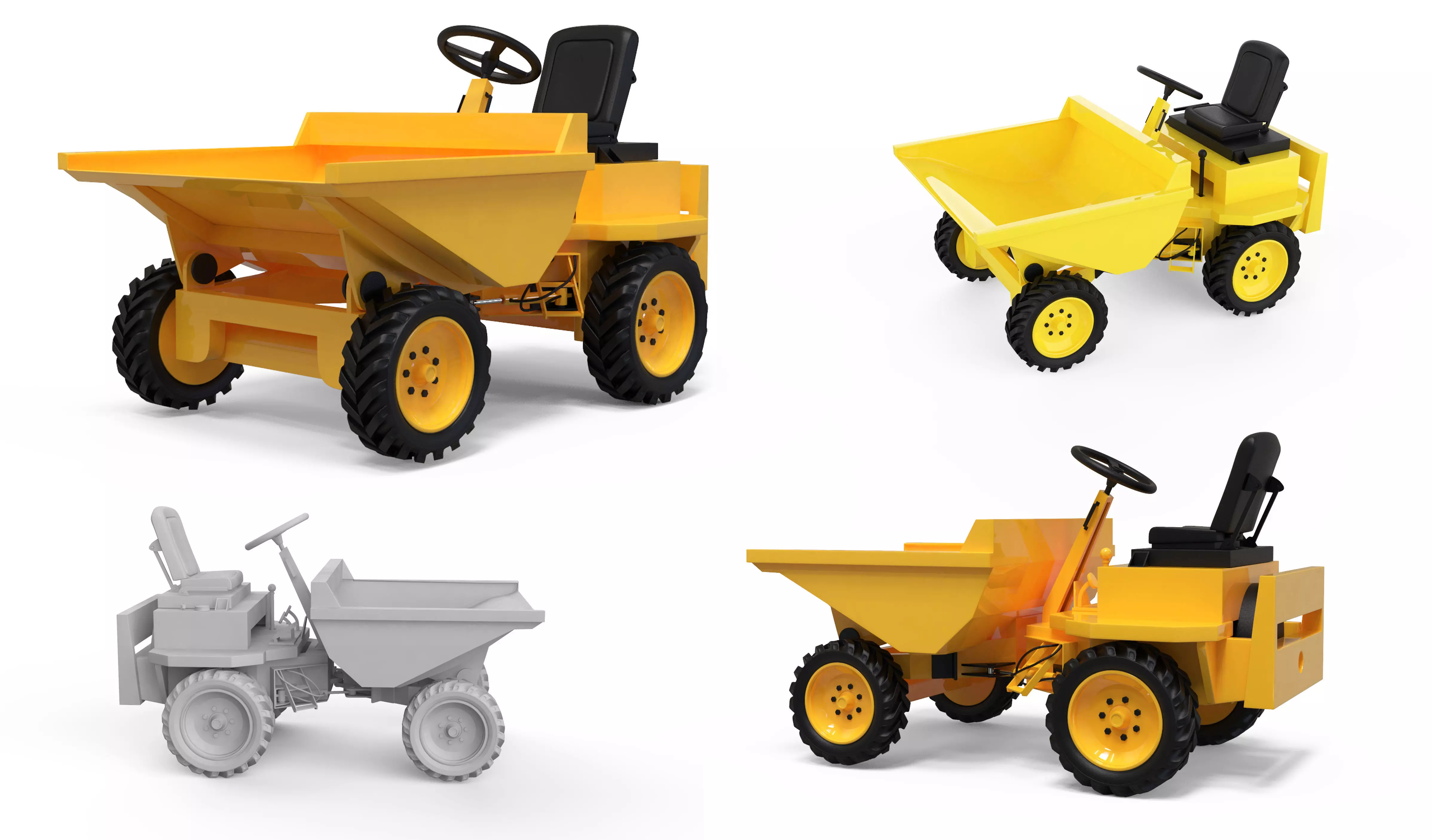 Thwaites 2 tone Dumper Truck 3D print model_0