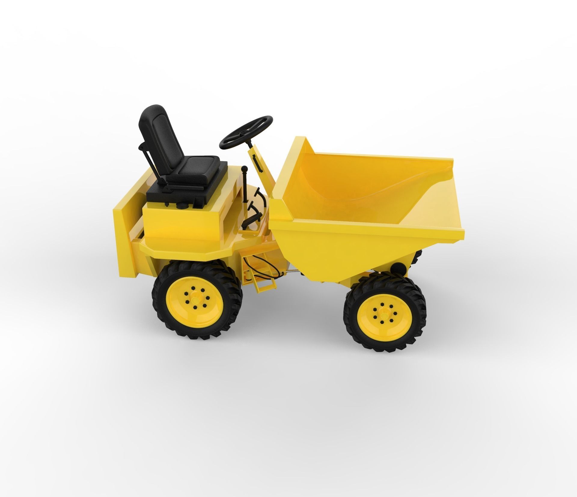 Thwaites 2 tone Dumper Truck 3D print model_9