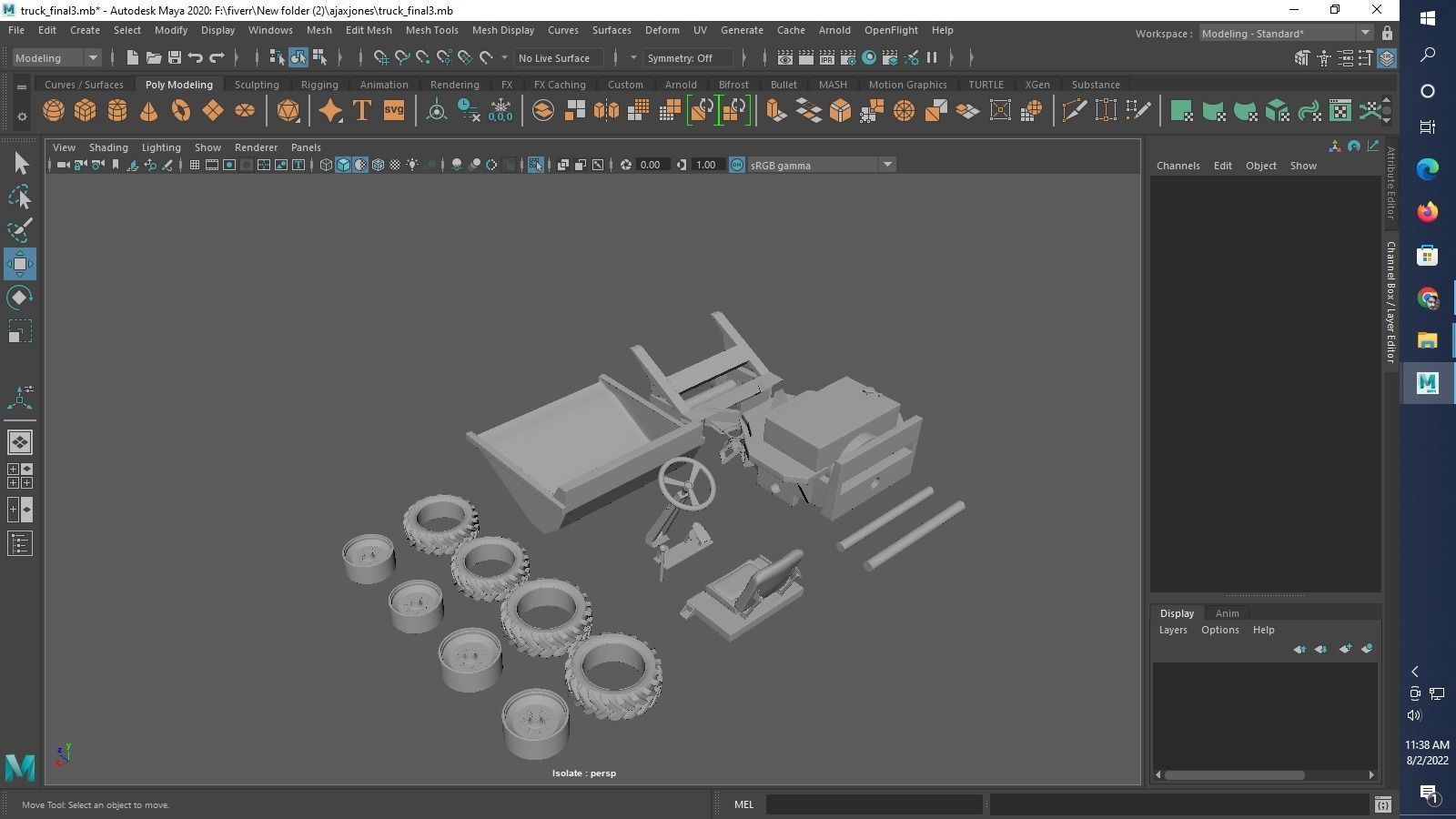 Thwaites 2 tone Dumper Truck 3D print model_29
