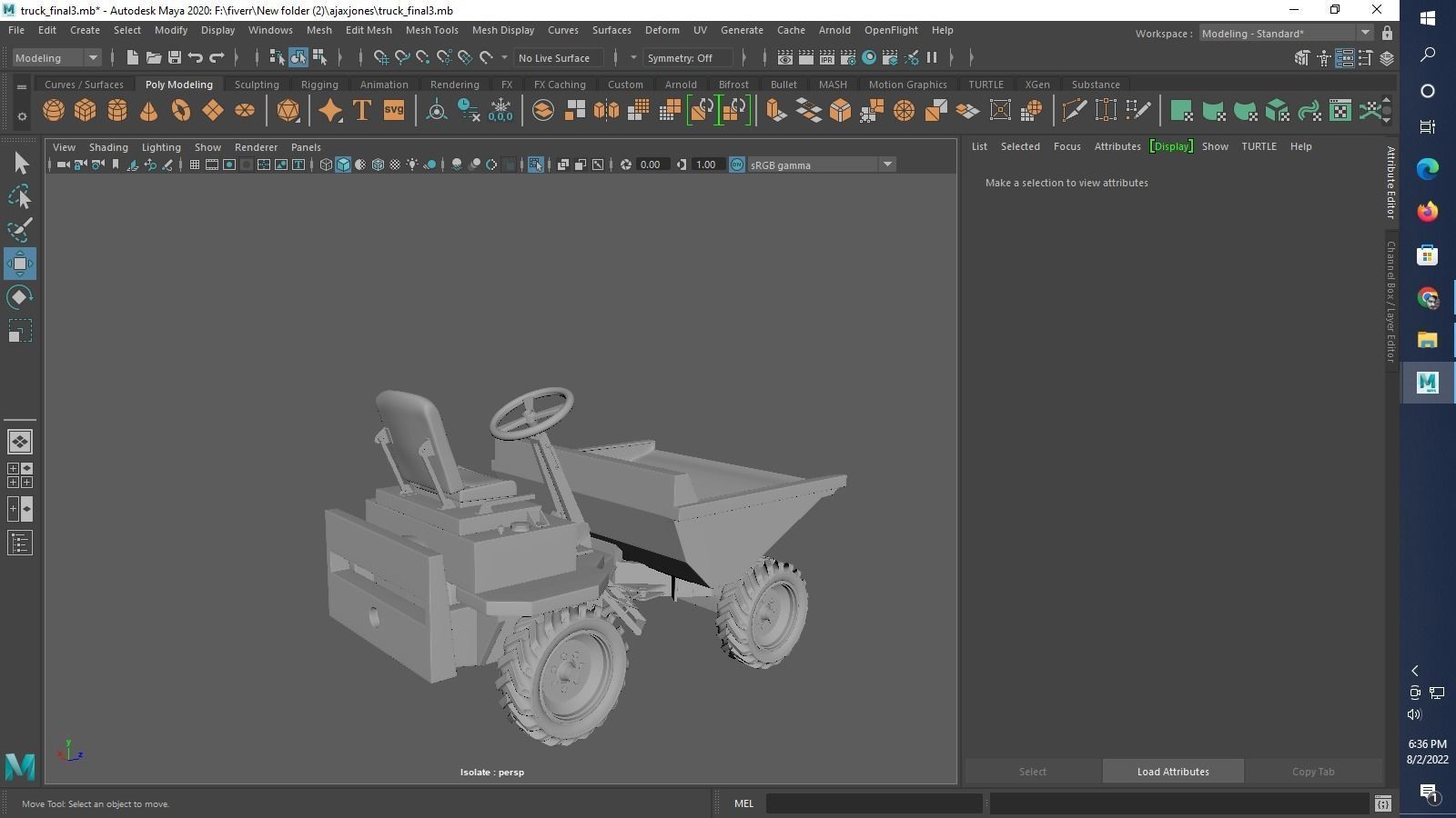Thwaites 2 tone Dumper Truck 3D print model_26