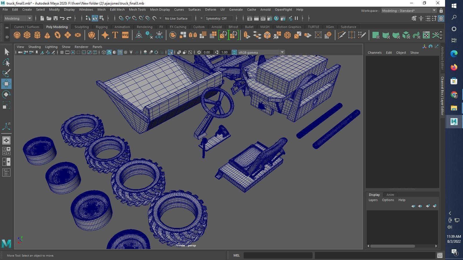Thwaites 2 tone Dumper Truck 3D print model_33