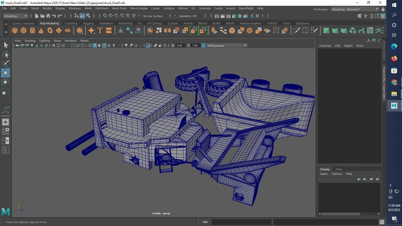 Thwaites 2 tone Dumper Truck 3D print model_35