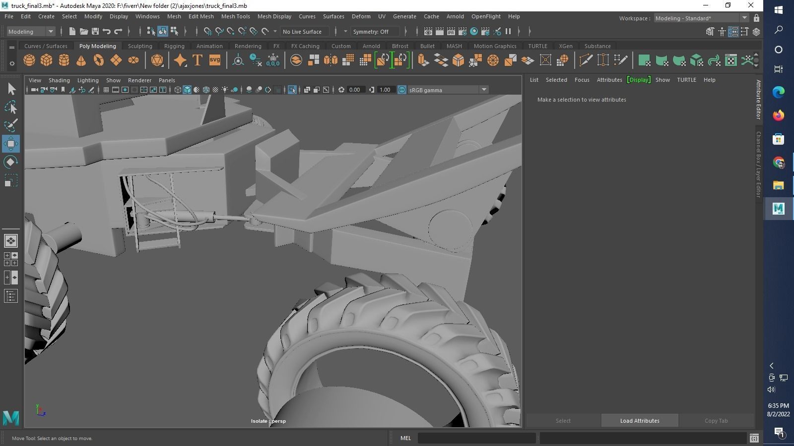 Thwaites 2 tone Dumper Truck 3D print model_23