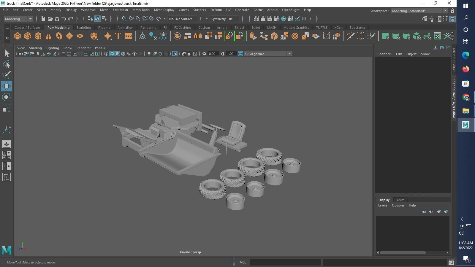 Thwaites 2 tone Dumper Truck 3D print model_28