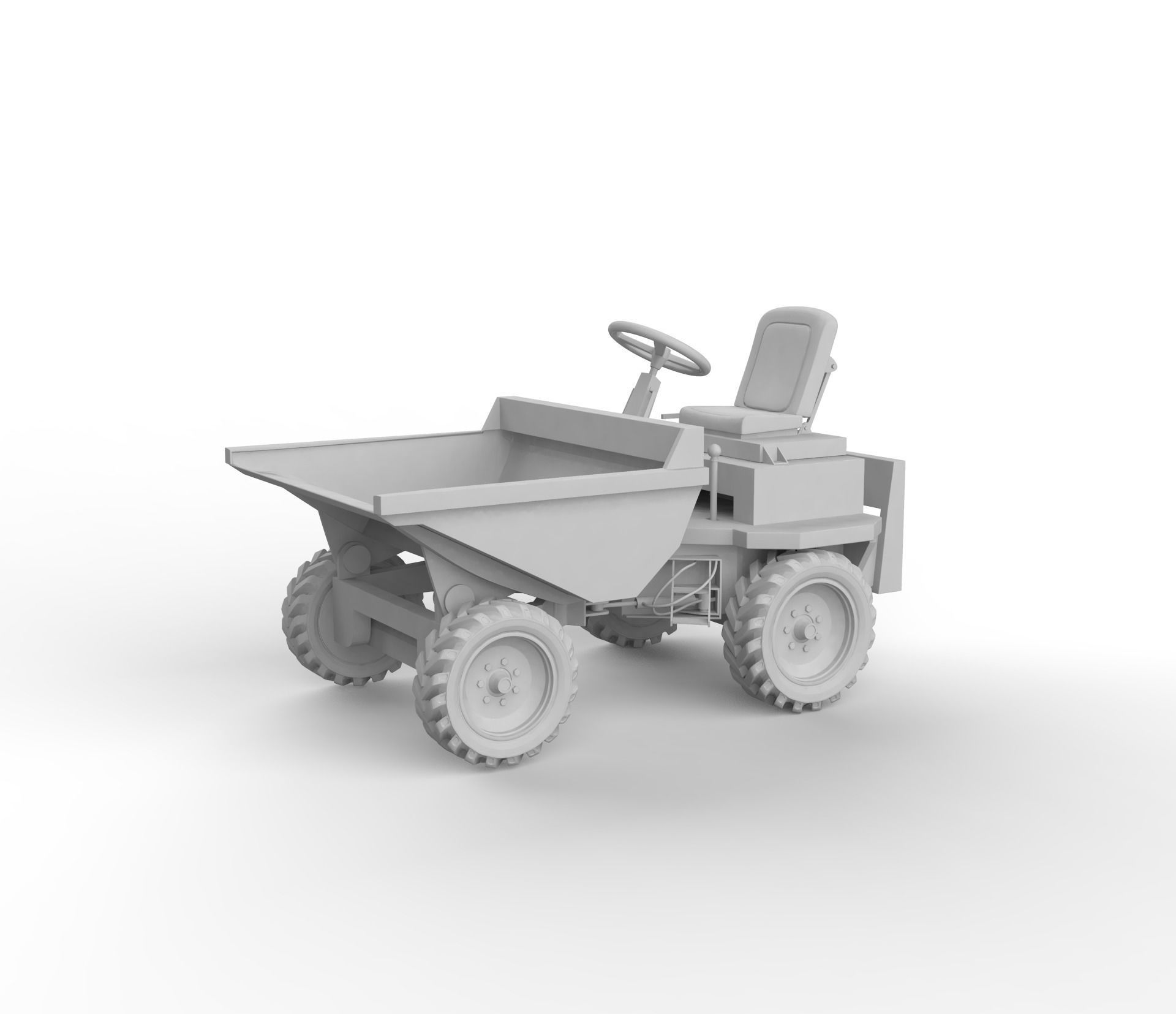 Thwaites 2 tone Dumper Truck 3D print model_11