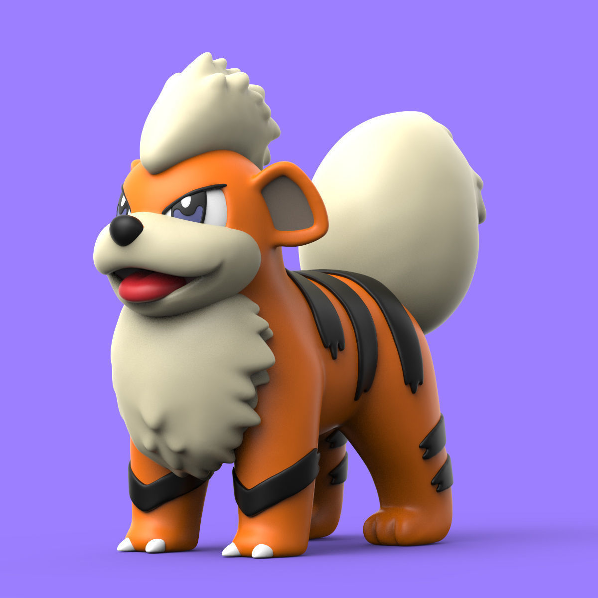 POKEMON - GROWLITHE 3D print model_1