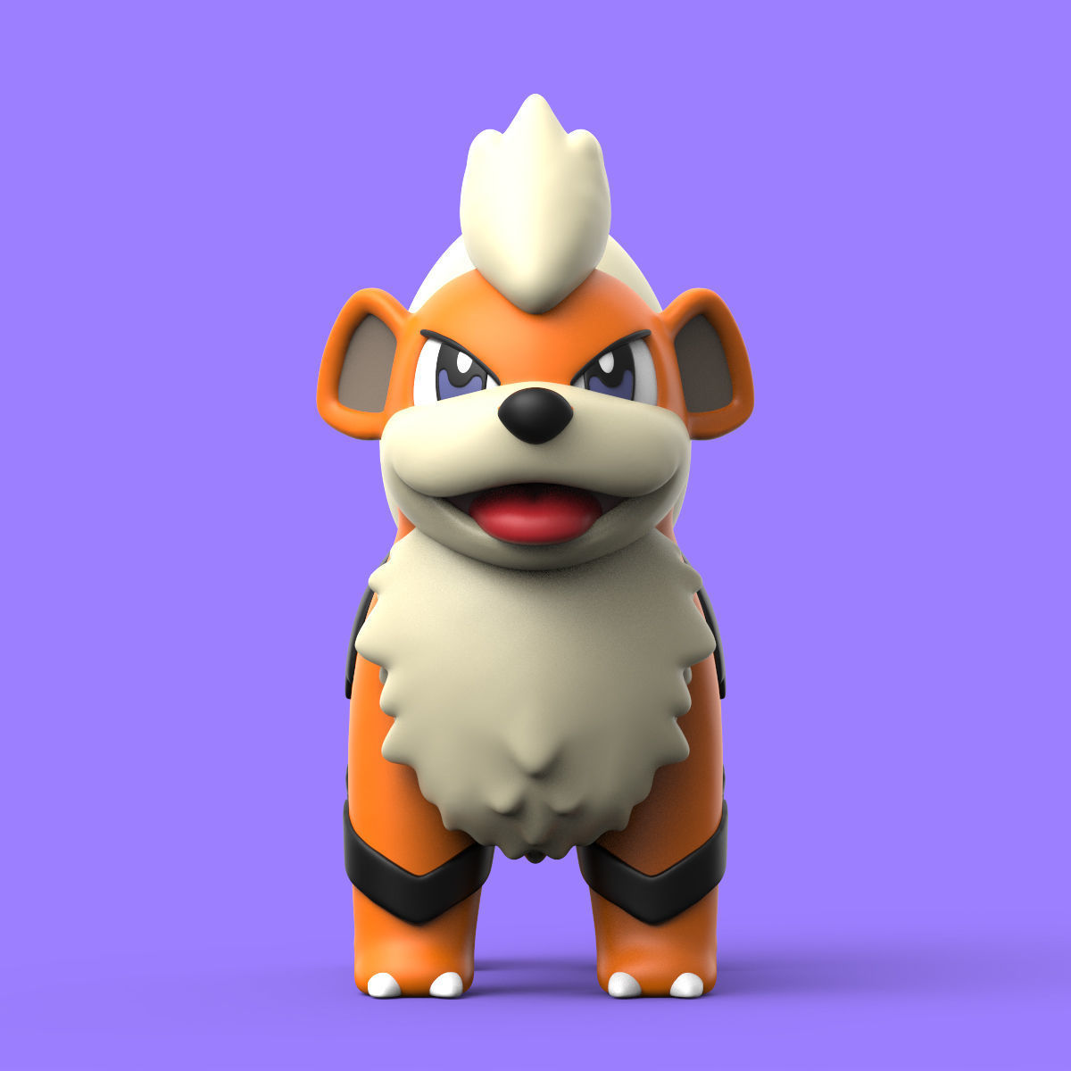 POKEMON - GROWLITHE 3D print model_2