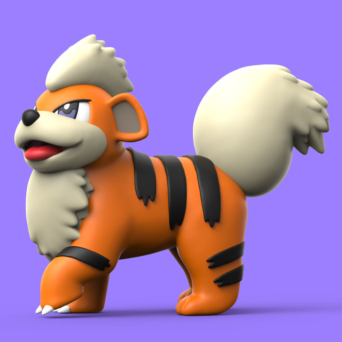 POKEMON - GROWLITHE 3D print model_4