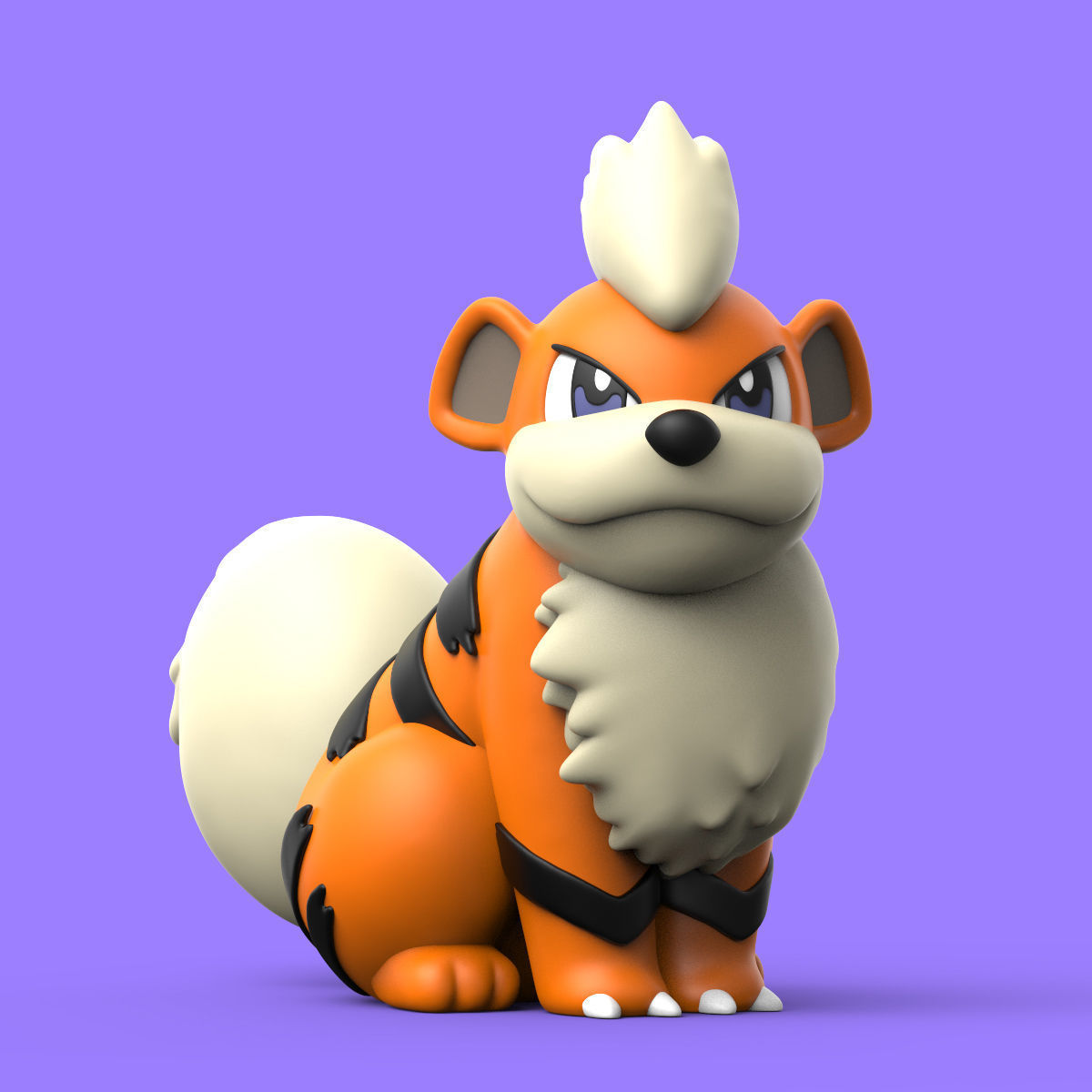 POKEMON - GROWLITHE 3D print model_6