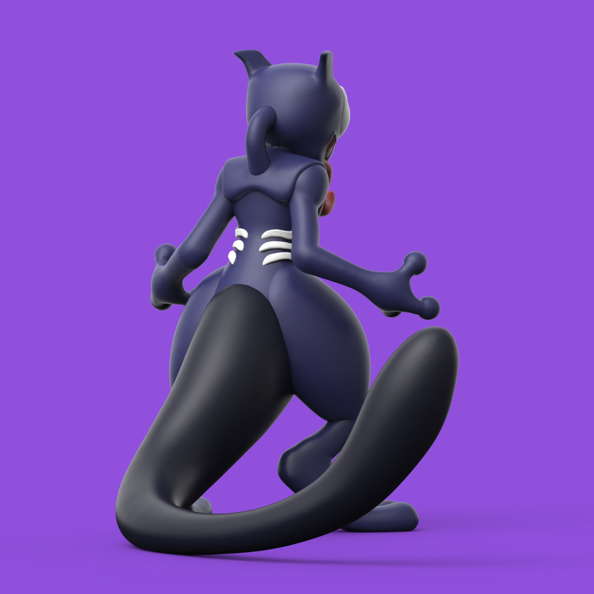 POKEMON - VENOM MEWTWO 3D print model_3