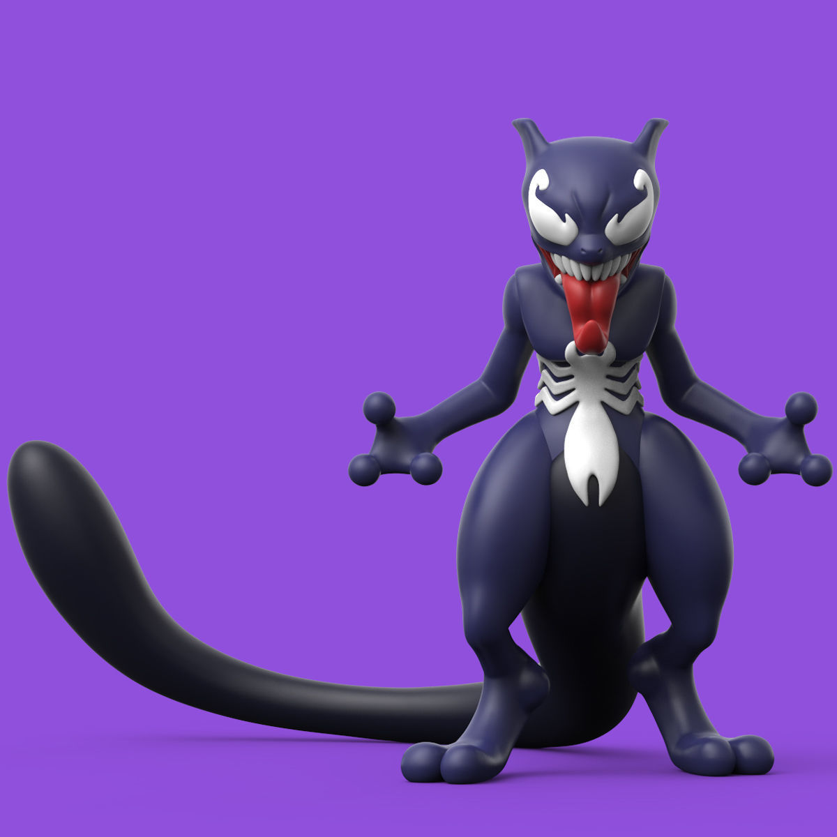 POKEMON - VENOM MEWTWO 3D print model_1