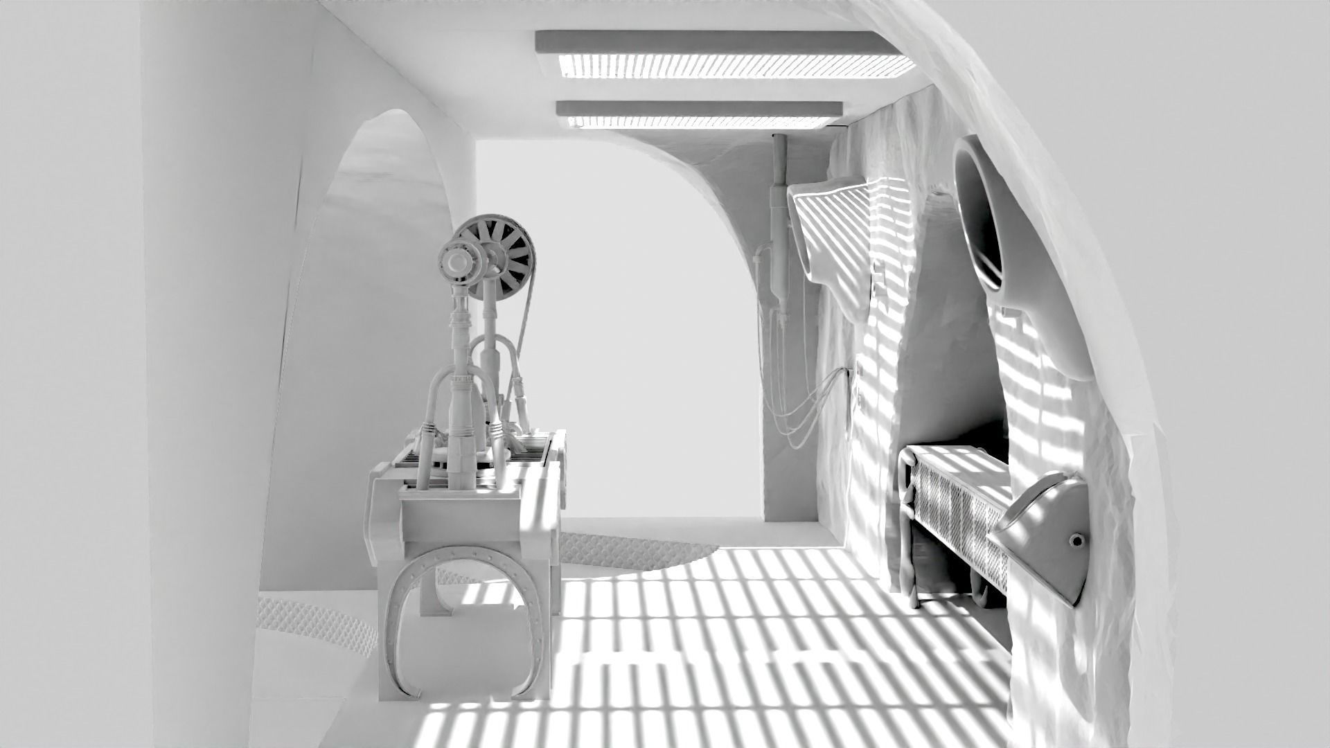 Jabbas Throne Area - complete set - 1-6 Hottoys 3D Model Collection_22