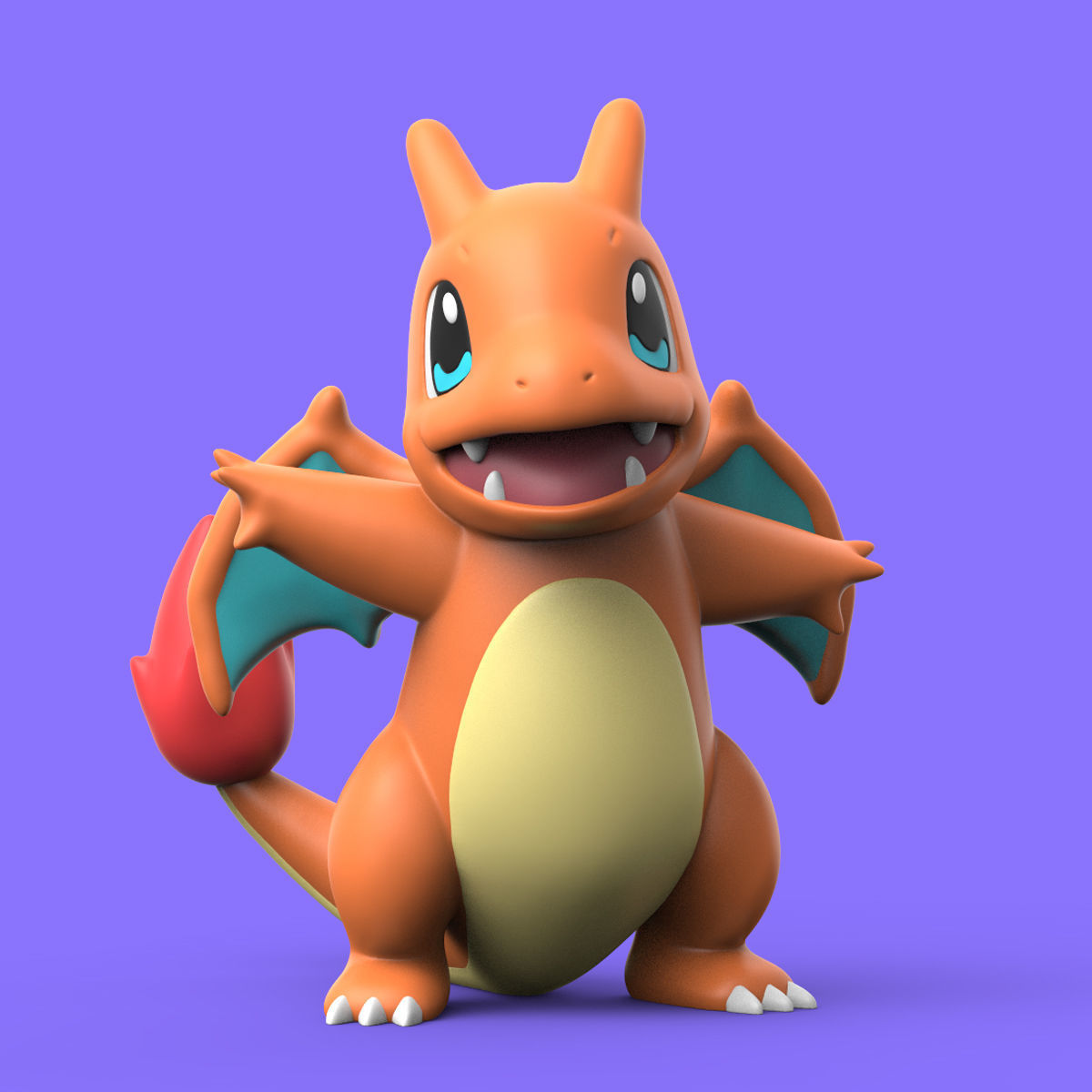 POKEMON - MEGA CHARMANDER SQUIRTLE BULBASAUR 3D print model_4