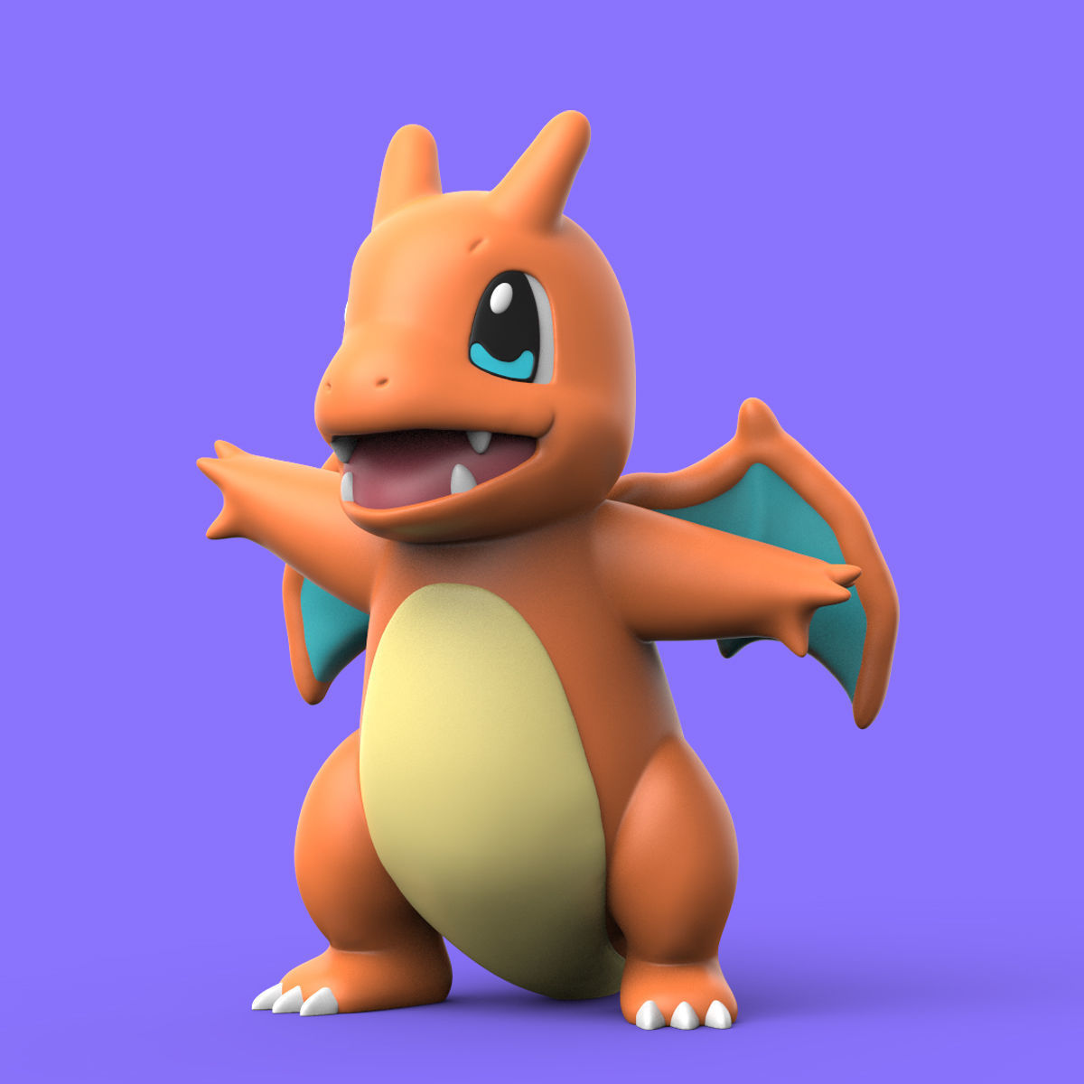 POKEMON - MEGA CHARMANDER SQUIRTLE BULBASAUR 3D print model_5