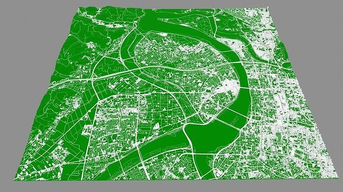 Cityscape New Taipei City Taiwan 3D model 7