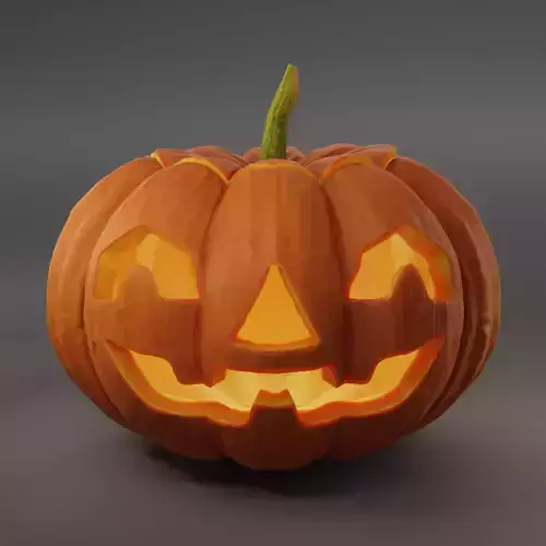 Halloween Pumpkin 3d model 02