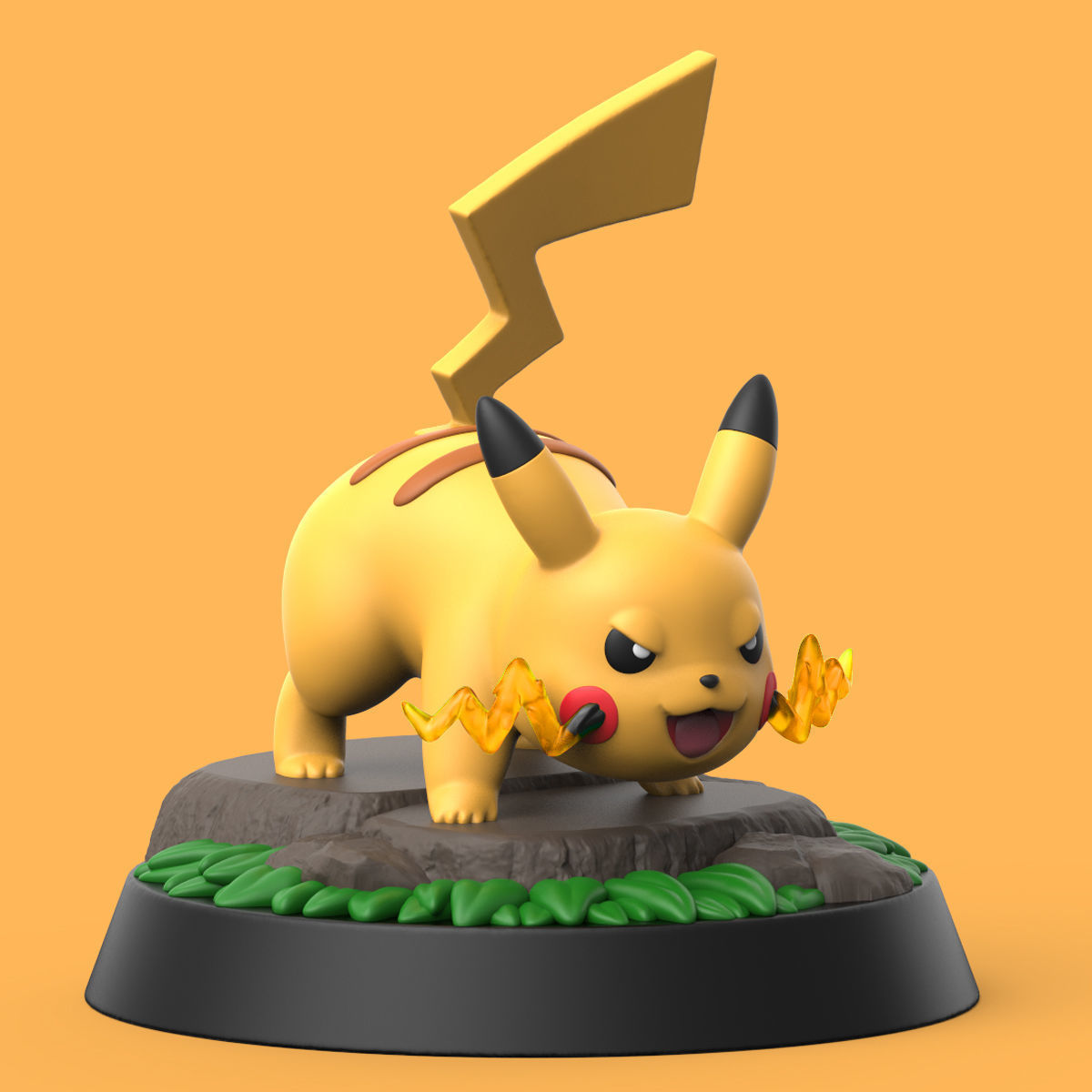 POKEMON - PIKACHU 3D print model_2