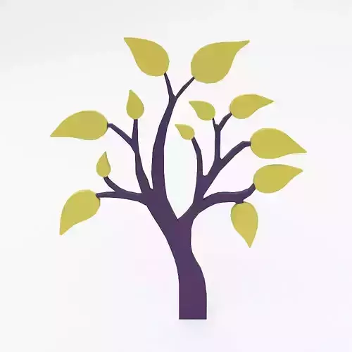 Abstract tree 3d model  3D model