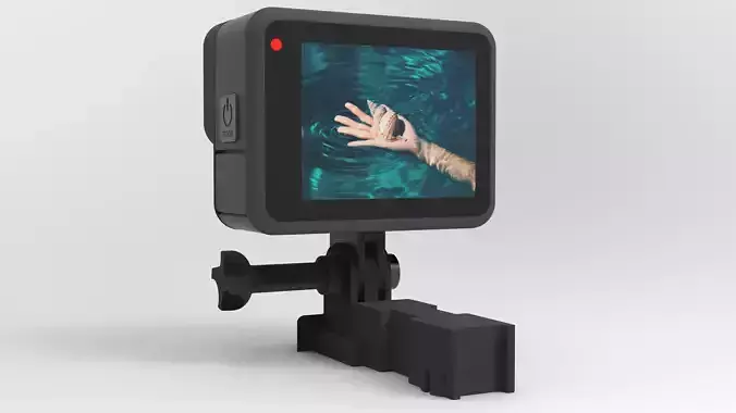GoPro Hero 10 with support