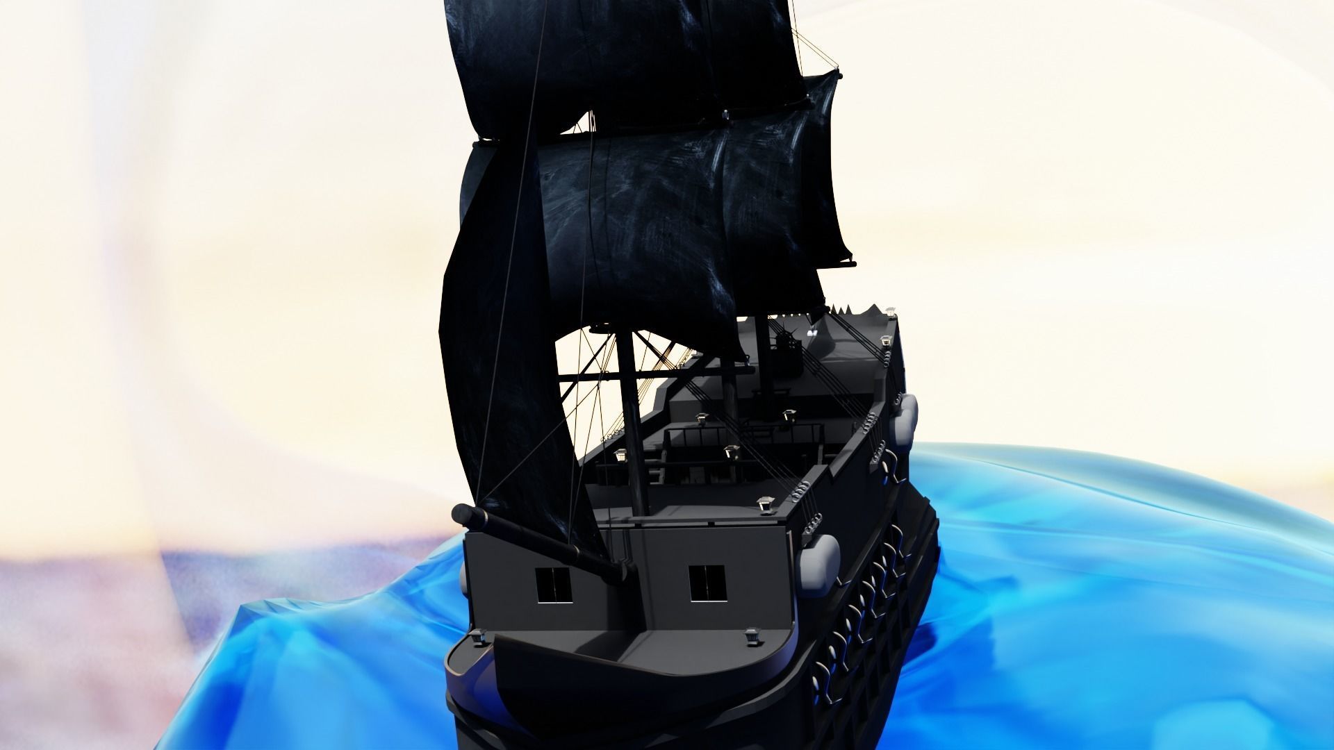 Ship in bottle 3D model_2