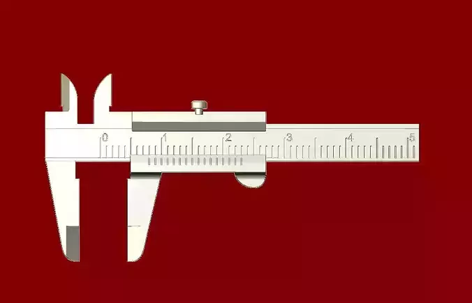 CALIPER - Kumpas 3D STL and OBJ