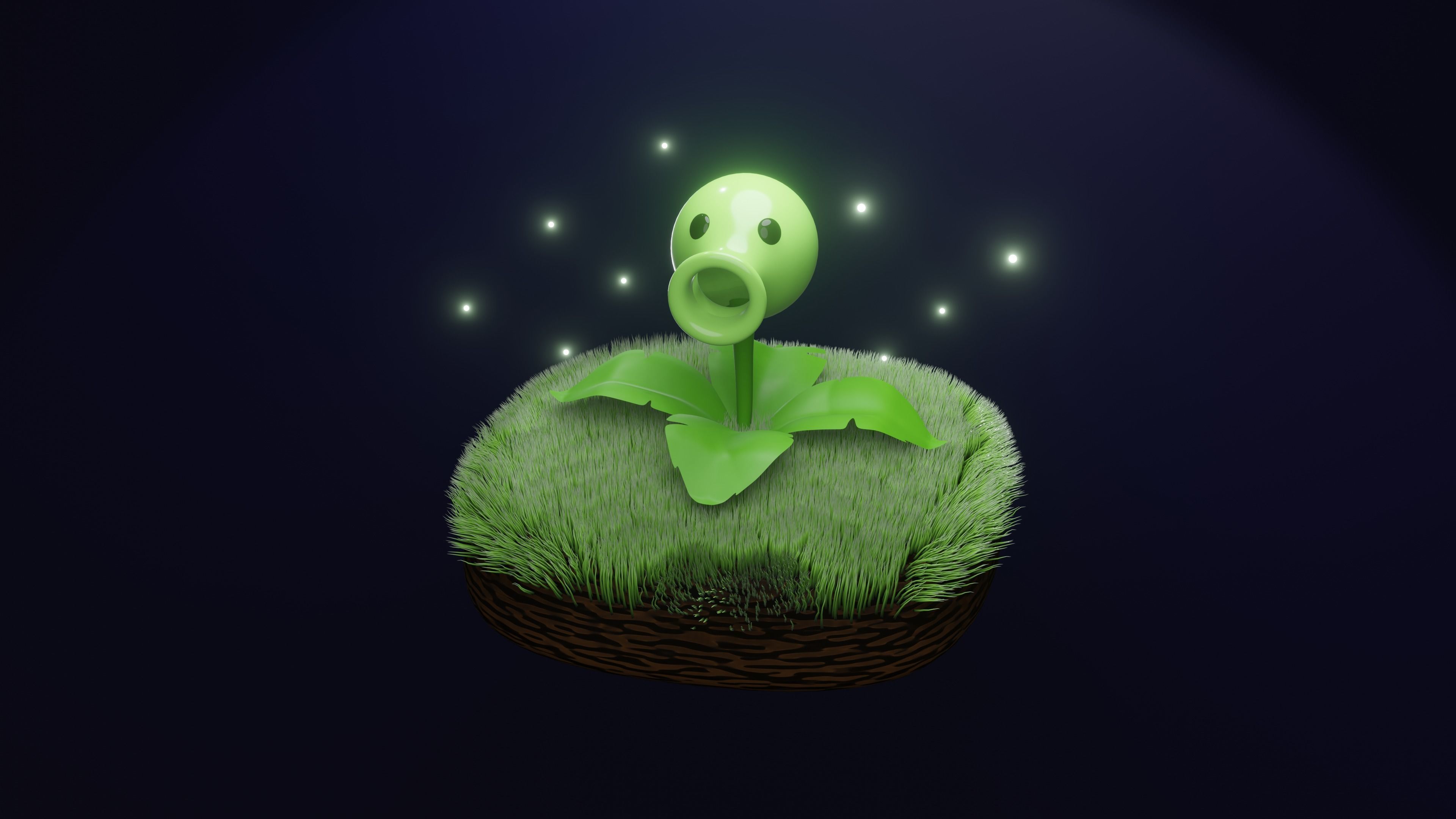 3D model PVZ Peashooter VR / AR / lowpoly CGTrader