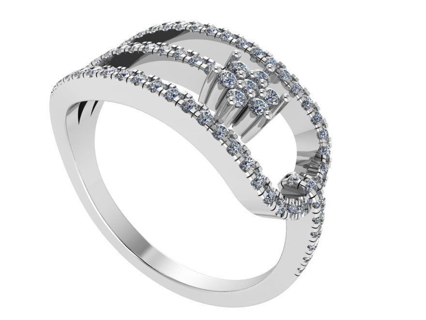 Flower Fashion Diamond Collection 0429 3D print model_2