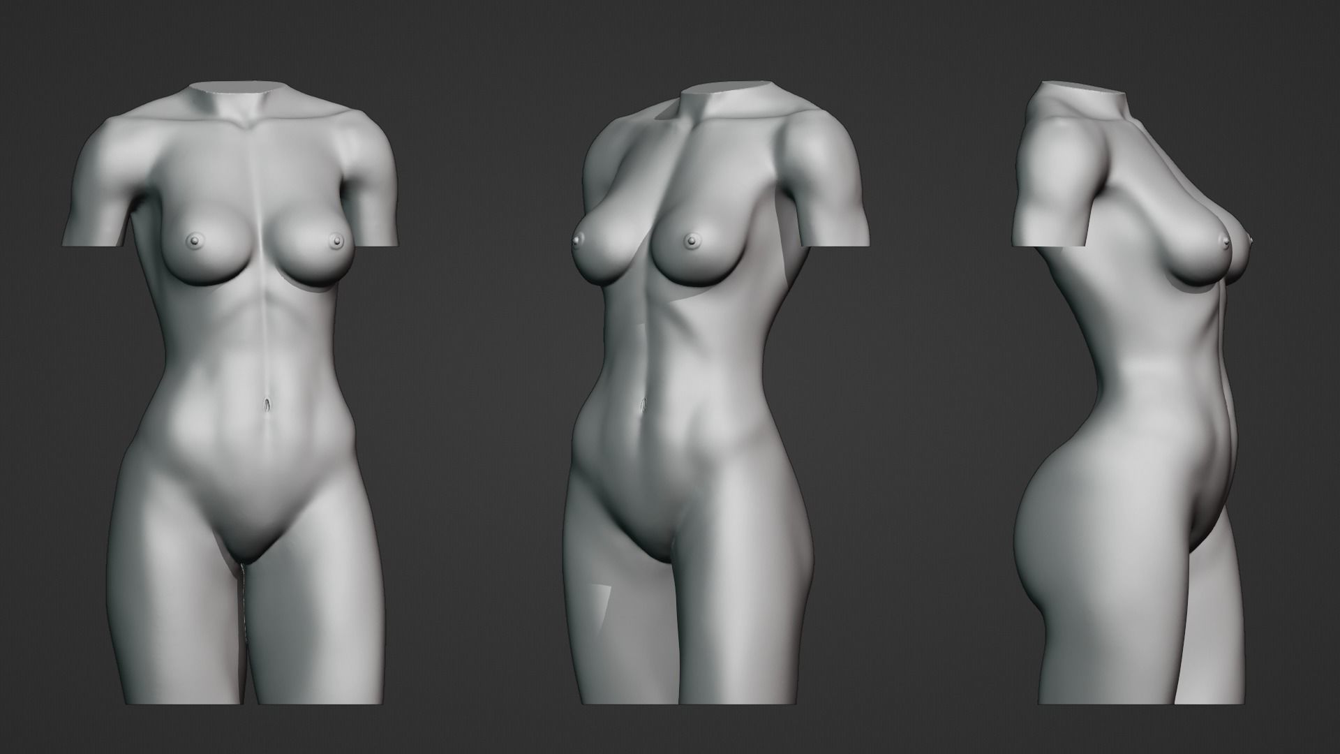 Woman Torso - 3D print model Free 3D print model_9