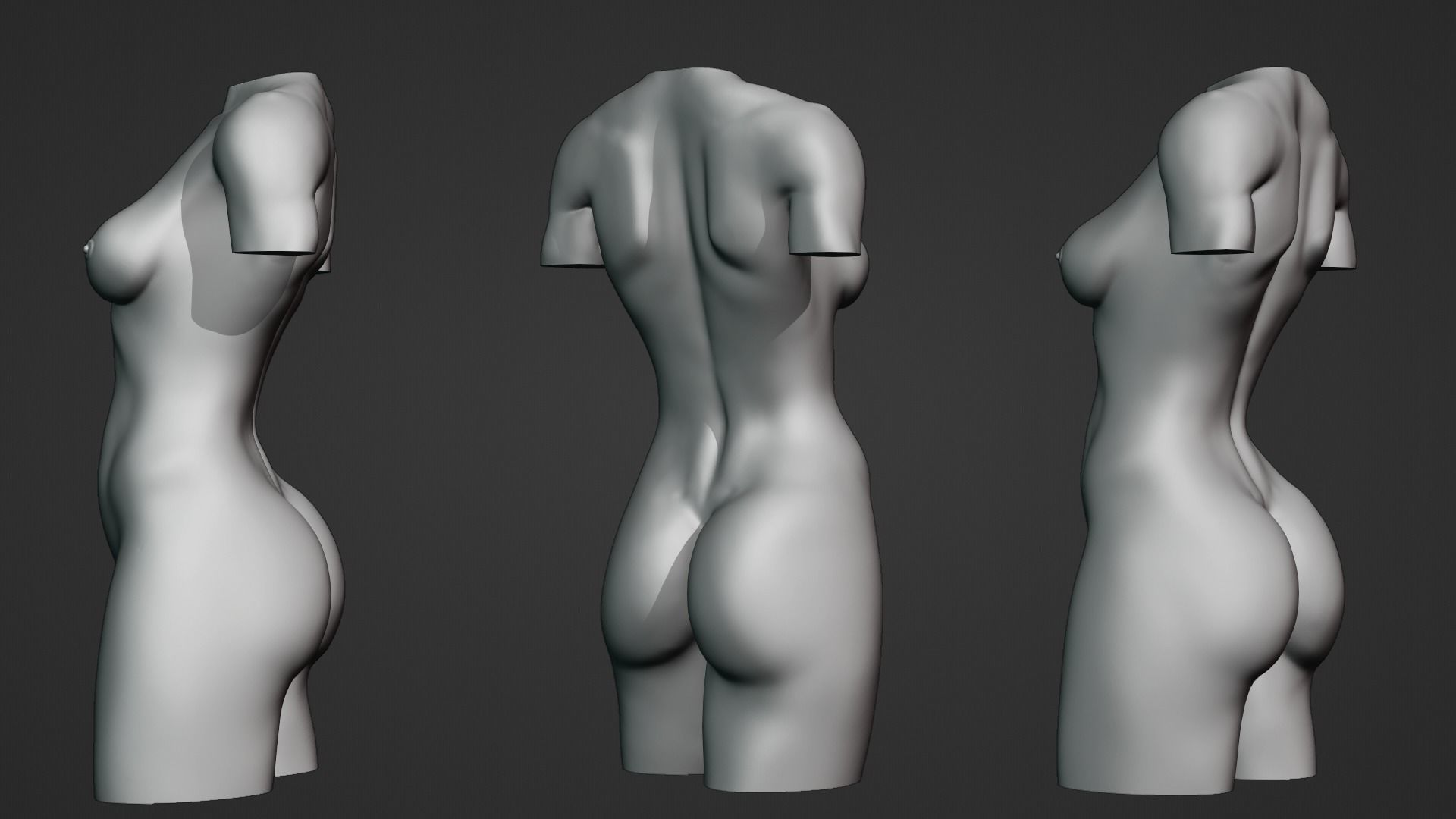 Woman Torso - 3D print model Free 3D print model_10