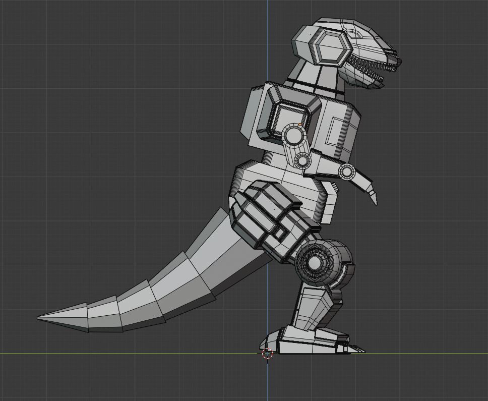 Tyrannosaurus Dinozord - Power Ranger 3D model_8