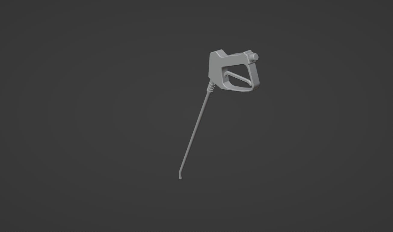 high pressure cleaner Low-poly 3D model_9