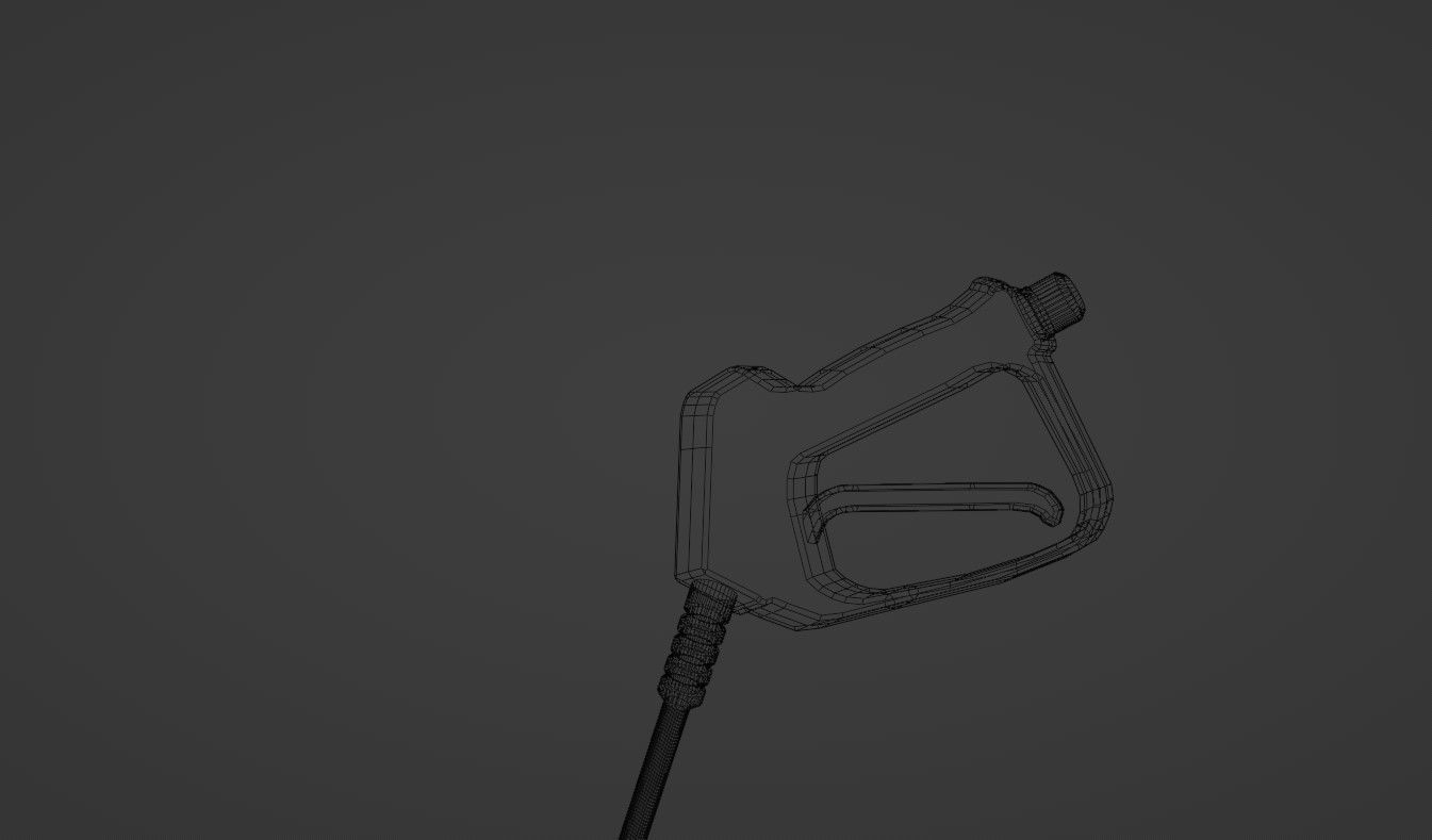 high pressure cleaner Low-poly 3D model_16