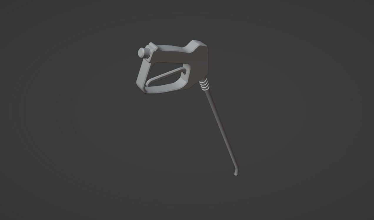high pressure cleaner Low-poly 3D model_10