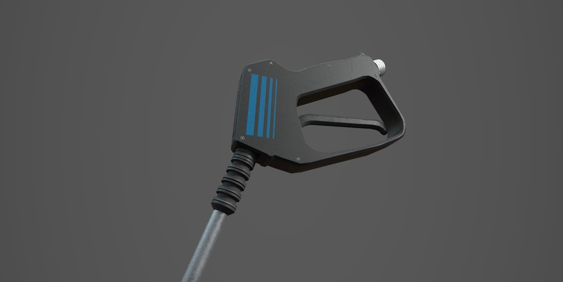 high pressure cleaner Low-poly 3D model_3